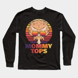 Mommytops Mama Triceratops Long Sleeve T-Shirt